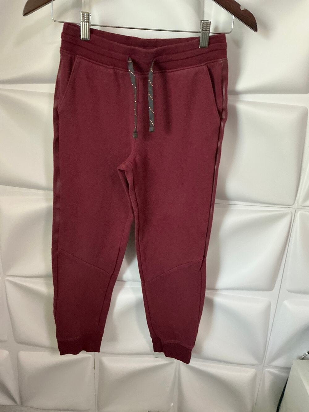 Athletic Works Maroon Red Activewear Jogger Sweatpants Women's Size Medium 8-10